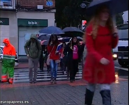 Mal tiempo en Bilbao