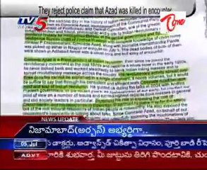 Maoists call today strike to protest Azad's killing