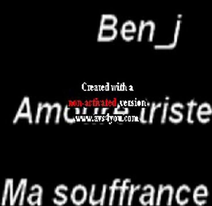 Ma souffrance