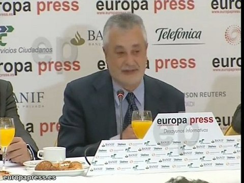 José Antonio Griñán en Desayuno Europa Press