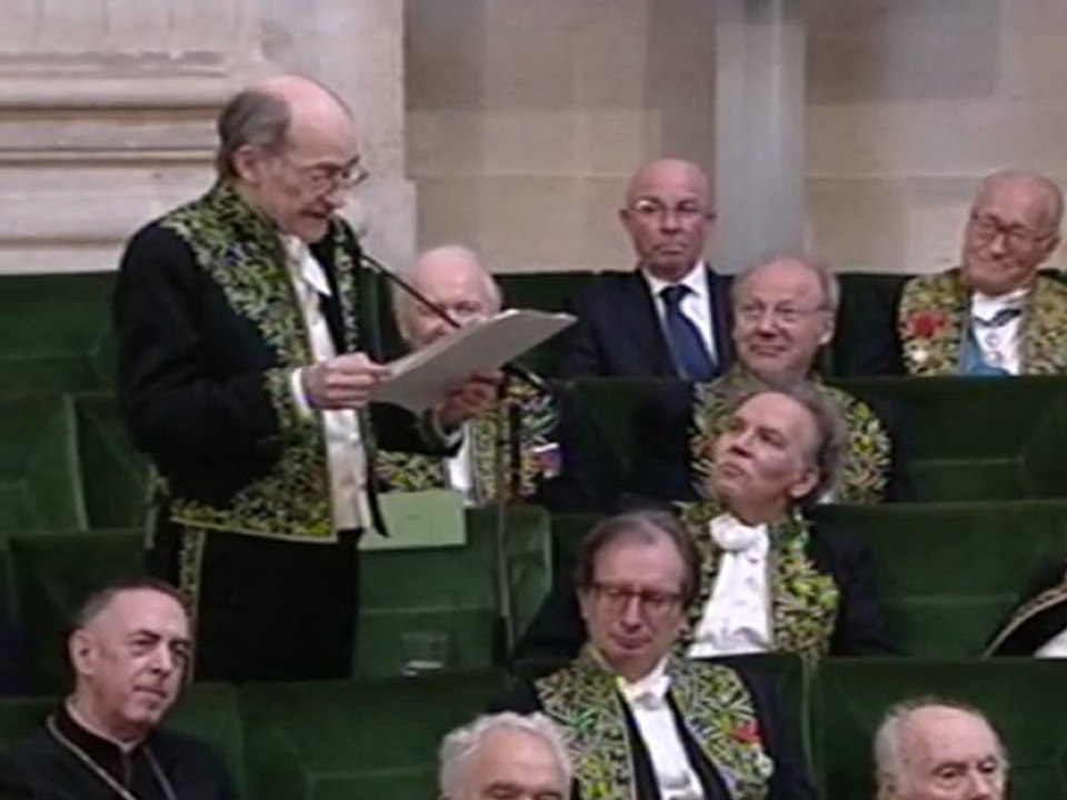 L'écrivain François Weyergans entre à l'Académie française