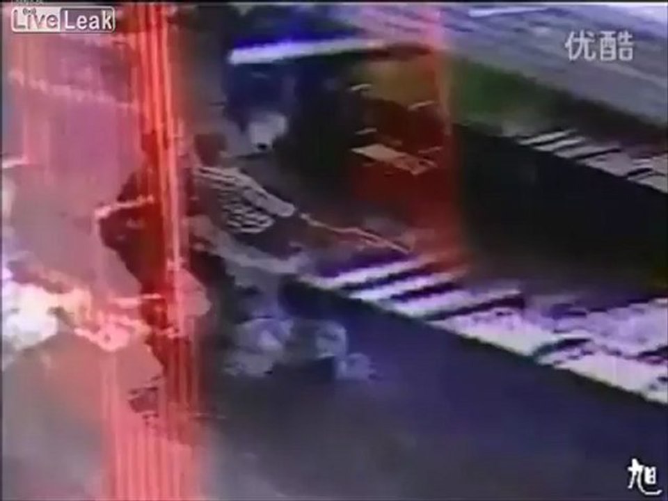 Power lift stacker falls on guy