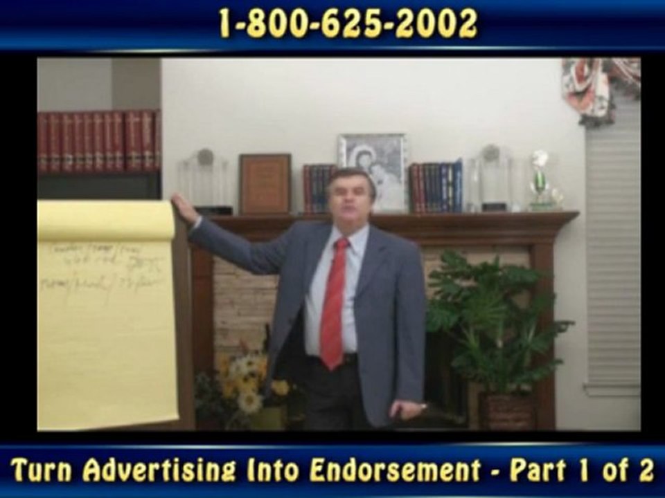Turn Advertising Into Endorsement - Part 1 of 2