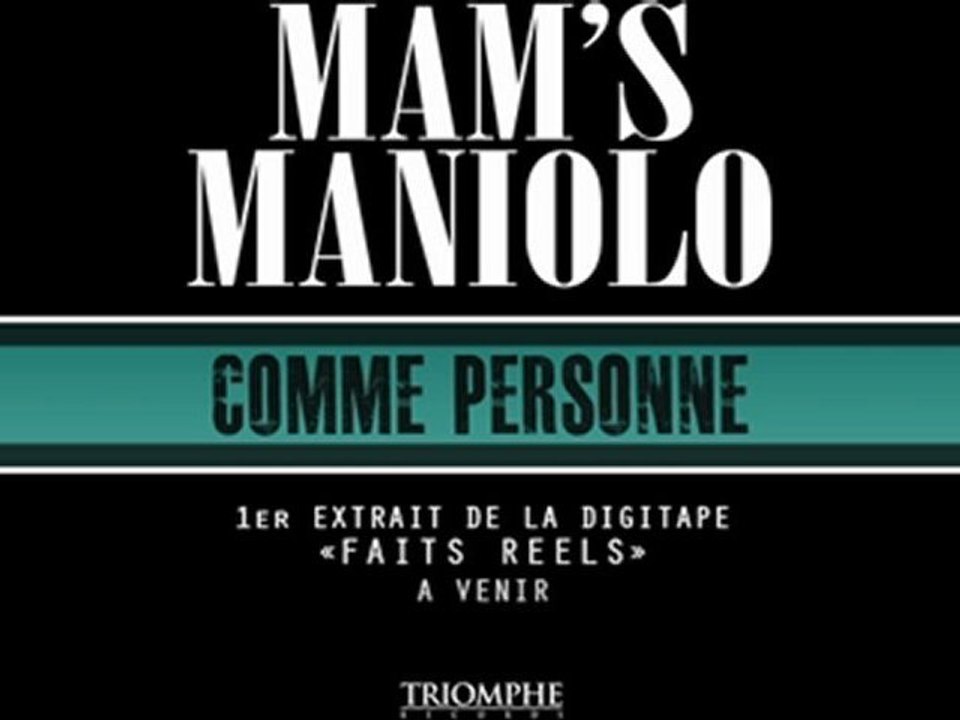Mam's Maniolo - Comme Personne