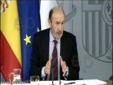 Rubalcaba responde tras el Consejo de Ministros