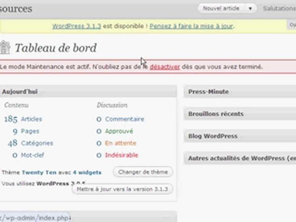 Quelques recommandations...