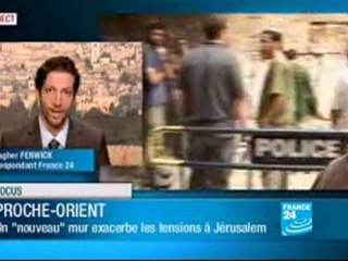 Un nouveau mur exacerbe les tensions à Jérusalem