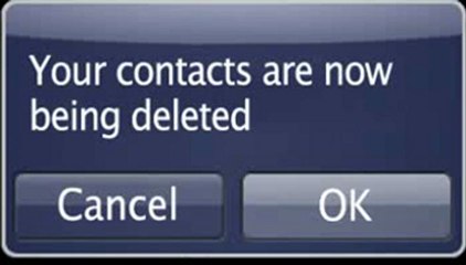 "Delete all contacts" - AIDES