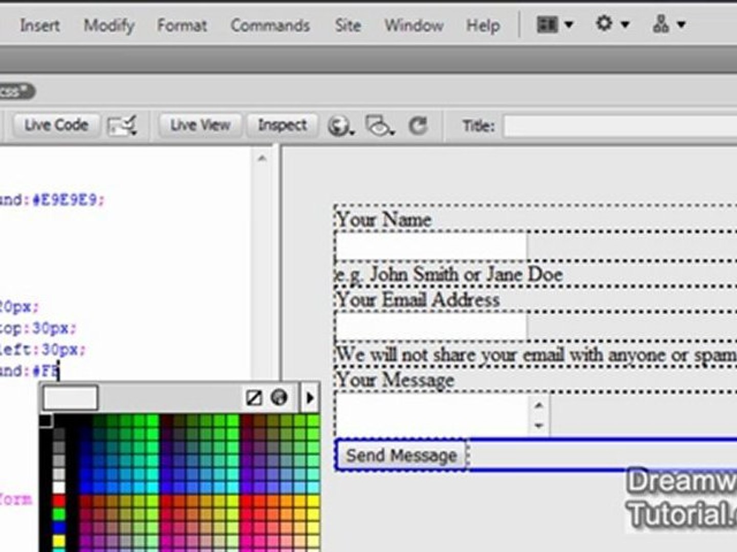 ⁣Contact Form with PHP and Javascript Validation - 1 of 2