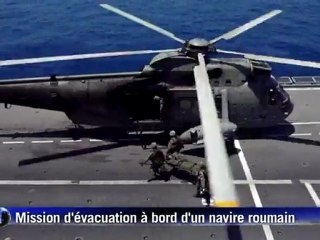 Des journalistes ont pu monter à bord du porte-aéronefs Giuseppe Garibaldi