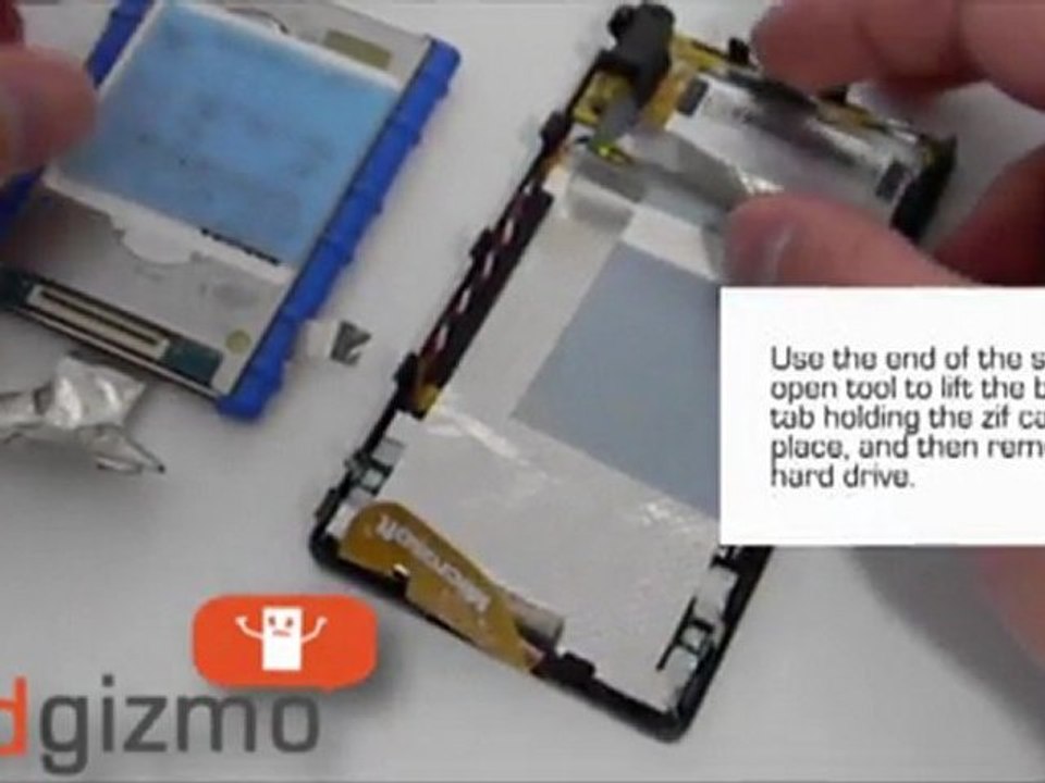 Zune 120 Repair How to Replace your Zune 120GB Battery video Dailymotion