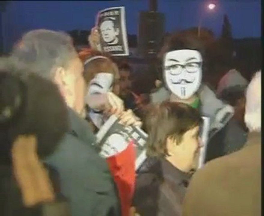 Manifestación por la libertad de Assange