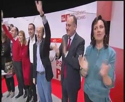 El PSOE presenta a sus candidatos en Valencia