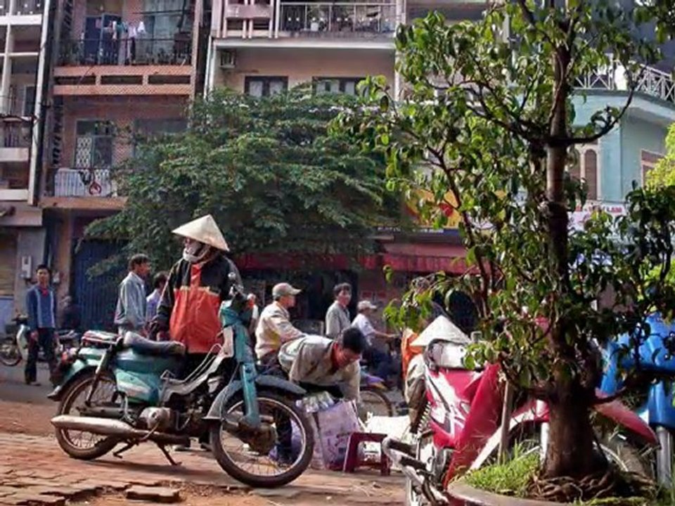 Marché scènes LAOS VIETNAM