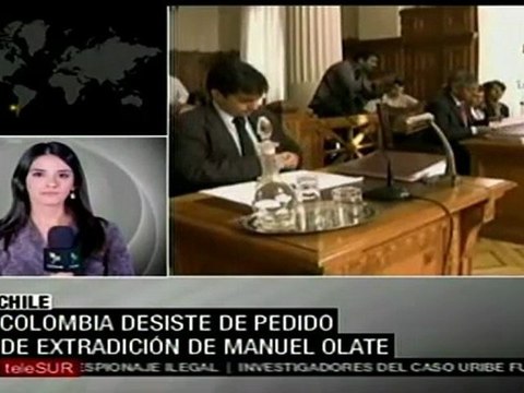 Colombia desiste de pedido de extradición de Manuel Olate