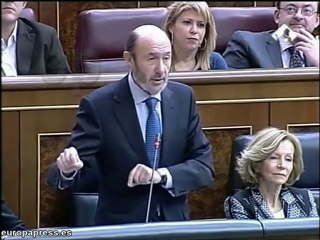 Rubalcaba critica "naturaleza antisocial" de PP