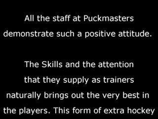 Full Endorsment of Puckmasters Franchise Founder Pete Fry