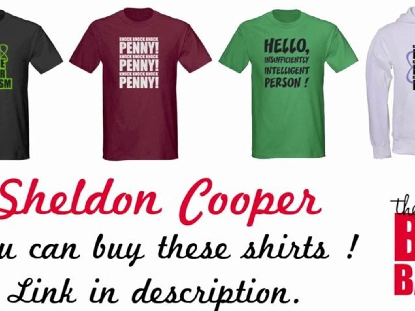 The Big Bang Theory - Sheldon Cooper Shirts