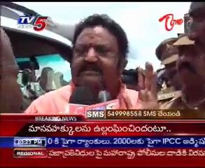 Hari Krishna talking to media