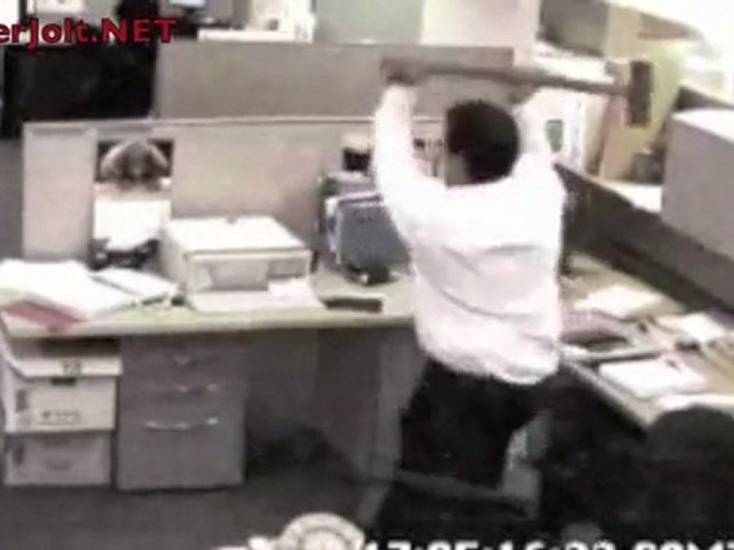 Guy Smashes Office