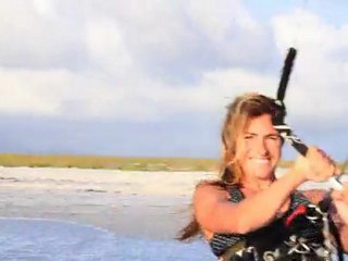Charlotte Consorti , kitesurf au Venezuela