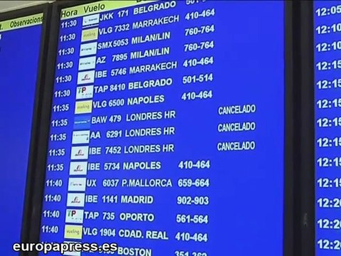 Cancelados 14 vuelos en aeropuerto de Barcelona