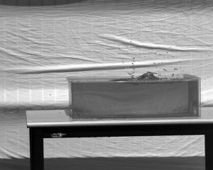 Ricochet Slowmotion Stone Skipping