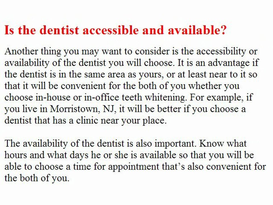 Morristown Dentists
