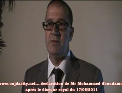 تصريح السيد محمد ابو ضمير مدير أكاديمية الجهة الشرقية بعد الخطاب الملكي السامي يوم 17 يونيو حول الدستور الجديد