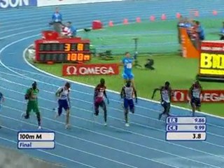 Ο Λεμέτρ παίρνει το χρυσό μετάλλιο στα 100μ. στο Ευρωπαϊκό του 2010