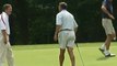 President Obama plays political opponents at golf