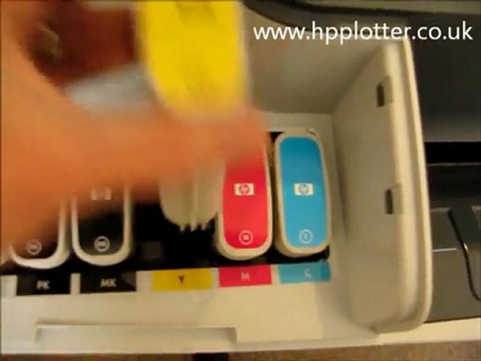DesignJet T770 replace ink cartridge