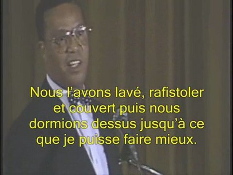 Min. Farrakhan explique à l'homme et la femme Noirs comment s'aimer