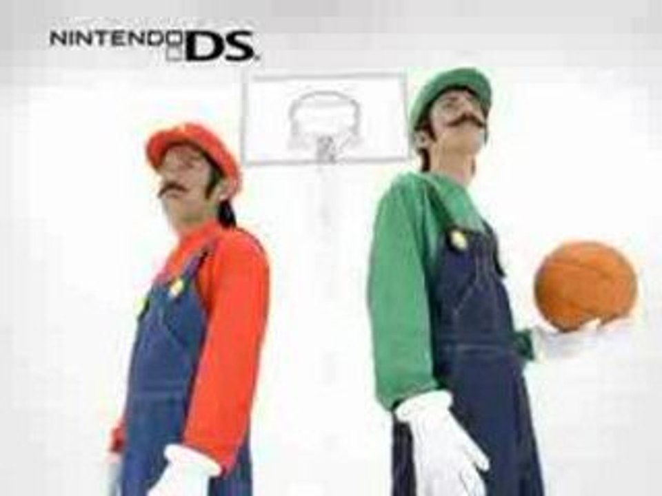 pub japon mario basket sur DS