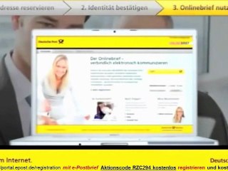 Kostenlos faxen mit  dem e-Postbrief . Aktionscode RZC294