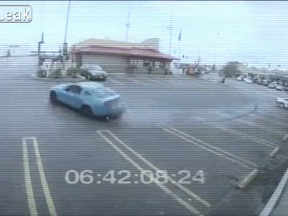 Drift Hit! - Mustang Boss vs Carls Jr. Mascot