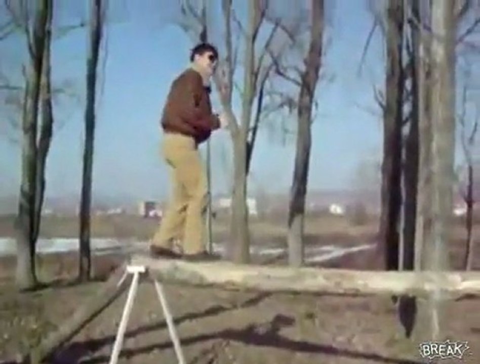 Nutshot On Log Beam Fail