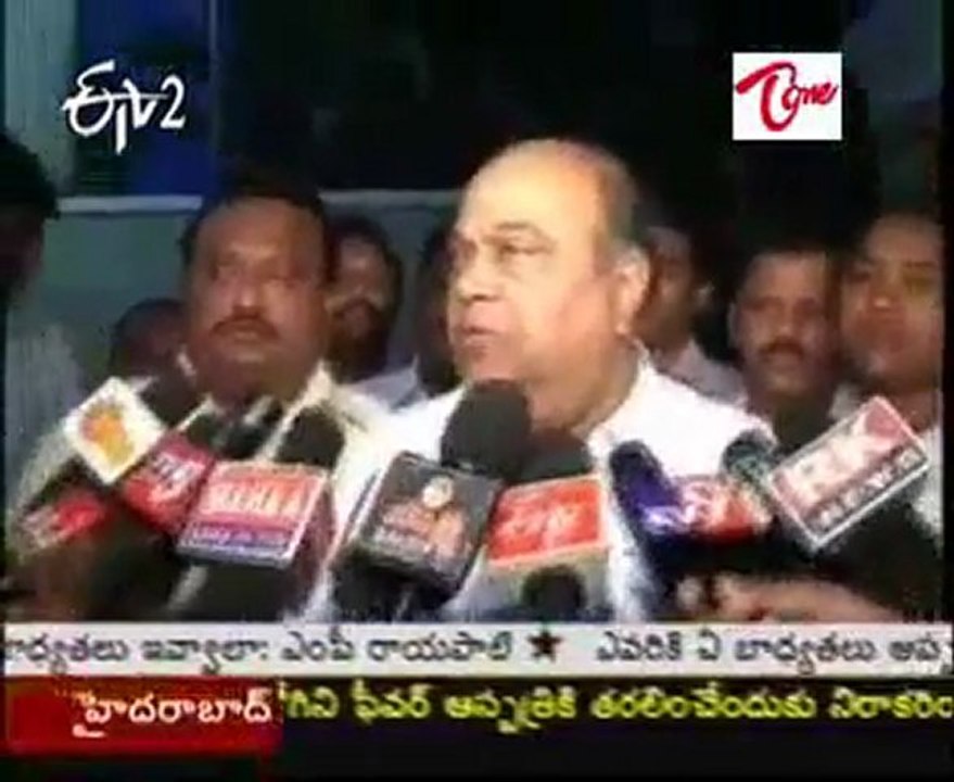 Nagam Janardhan Reddy talking to media