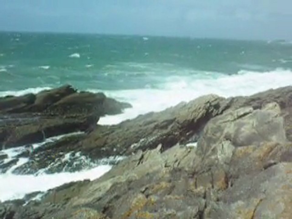 Quiberon le 18 juin 2011 promenade moto avec du vent
