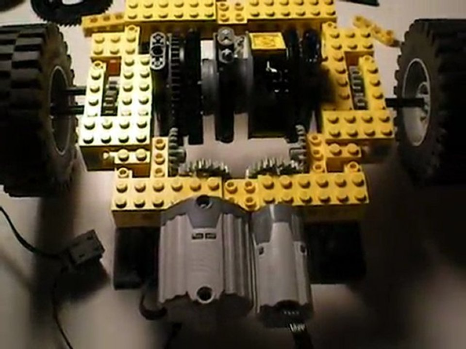 Differentiel bulldozer en lego technic