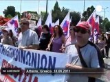 Greek protesters march on parliament - no comment