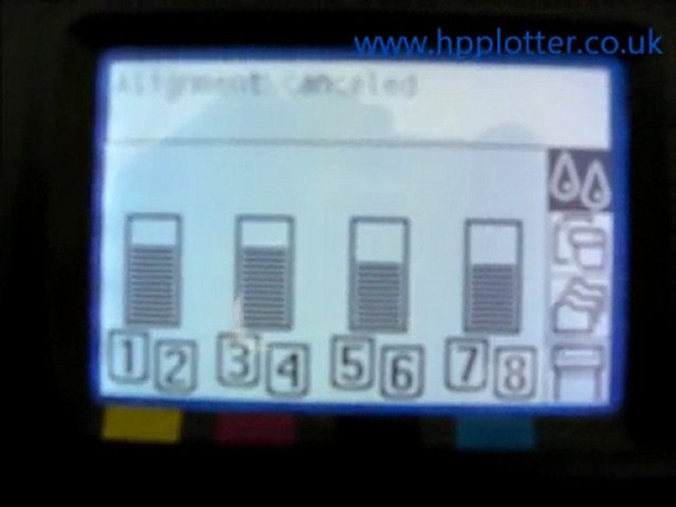 DesignJet 4000 & DesignJet 4500 align print heads