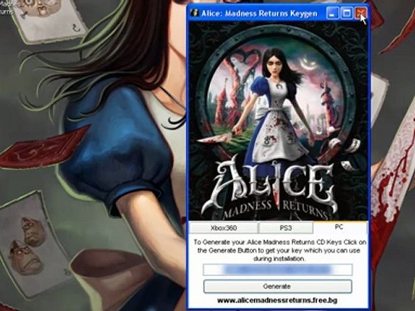 Alice Madness Returns Keygen | PS3, Xbox360 Codes And Pc Keys | - video  Dailymotion