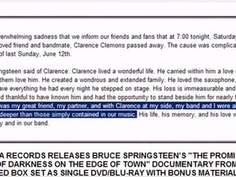 Clarence Clemons dies