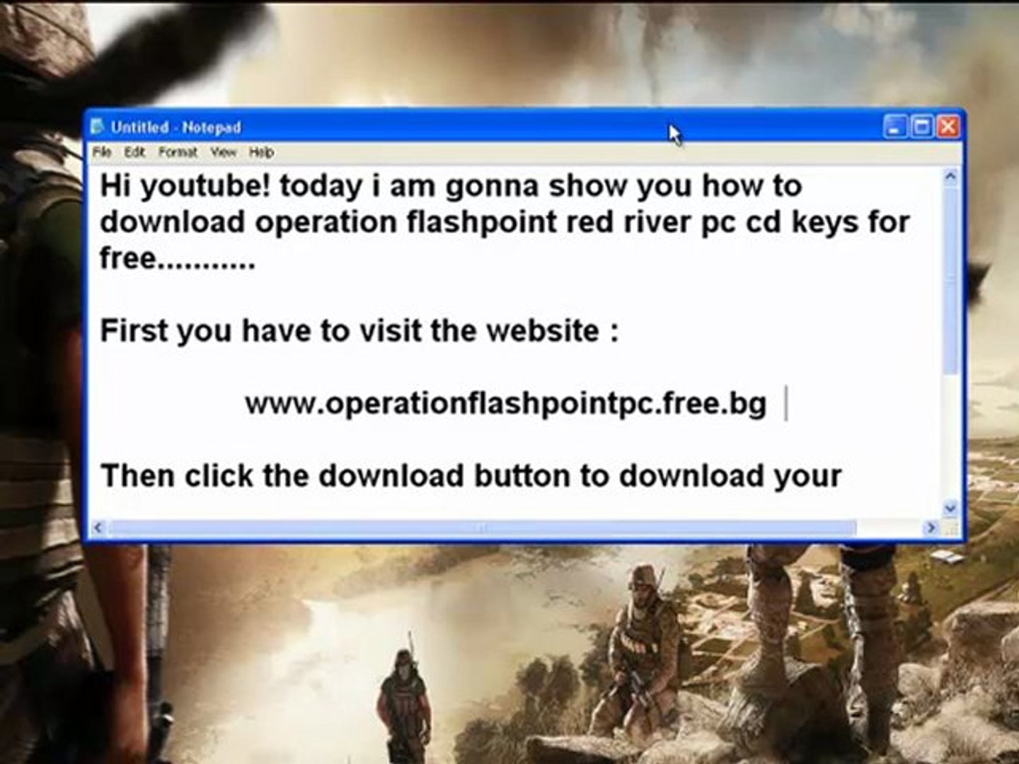 Operation flashpoint red river product key generator free