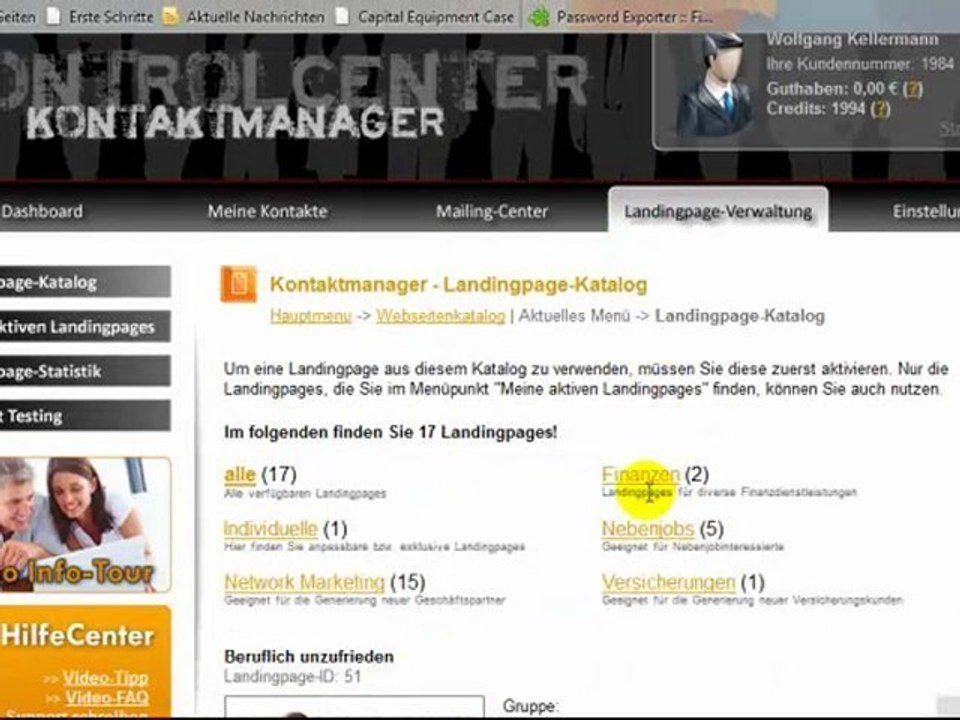 AnleitungOSS-LandingpageErstellung