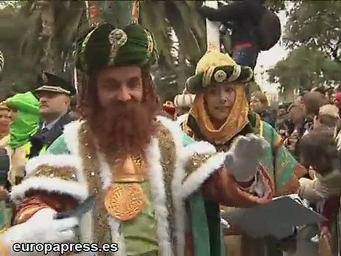 Hereu recibe a los Reyes Magos en Barcelona