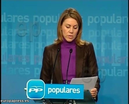 Cospedal: ETA dice lo mismo de siempre