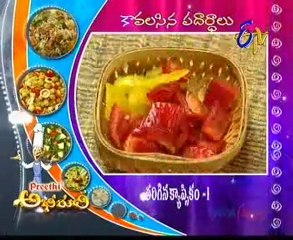 Abhiruchi - Recipes - Chilli Gongura Mutton, Walnut Chicken & Egg Chat Fut - 02