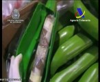 162 kilos de cocaína ocultos en plátanos